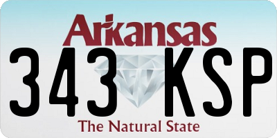 AR license plate 343KSP