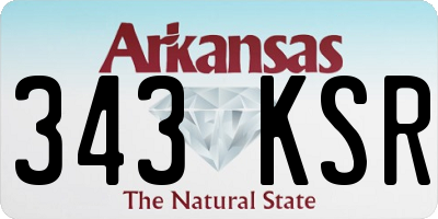 AR license plate 343KSR