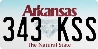 AR license plate 343KSS