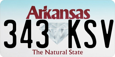 AR license plate 343KSV