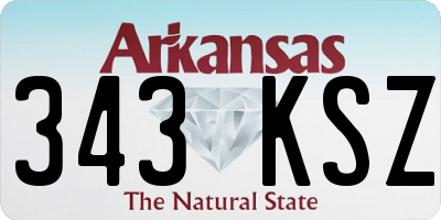 AR license plate 343KSZ