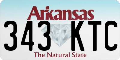 AR license plate 343KTC