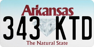 AR license plate 343KTD