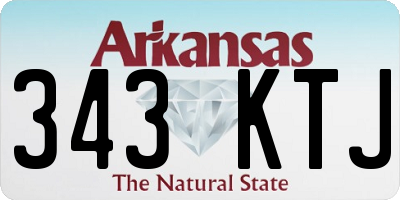 AR license plate 343KTJ