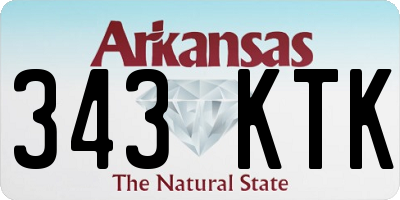 AR license plate 343KTK