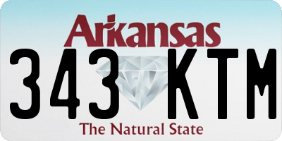 AR license plate 343KTM