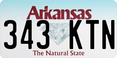 AR license plate 343KTN