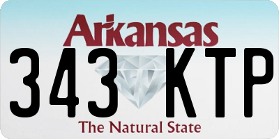 AR license plate 343KTP