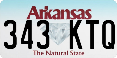 AR license plate 343KTQ