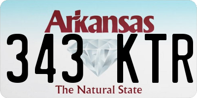 AR license plate 343KTR