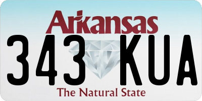 AR license plate 343KUA