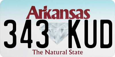 AR license plate 343KUD