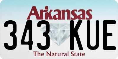 AR license plate 343KUE