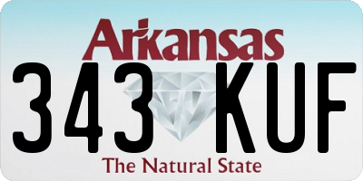 AR license plate 343KUF