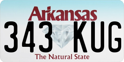 AR license plate 343KUG
