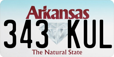 AR license plate 343KUL