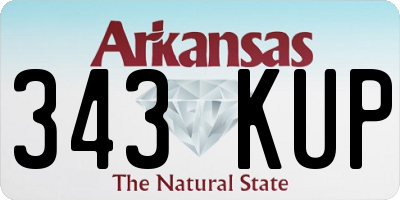 AR license plate 343KUP