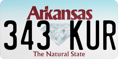 AR license plate 343KUR