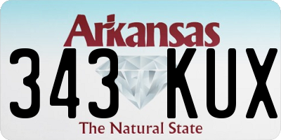 AR license plate 343KUX