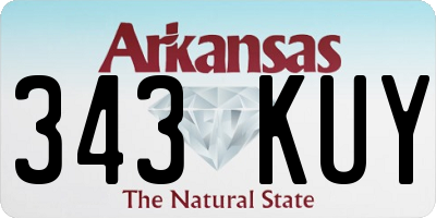 AR license plate 343KUY