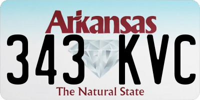 AR license plate 343KVC