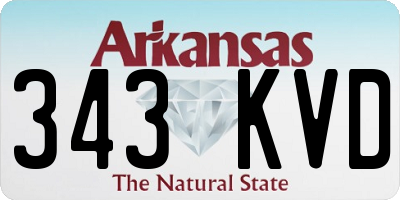AR license plate 343KVD