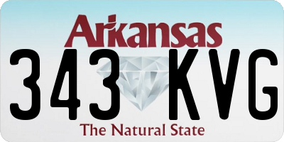 AR license plate 343KVG
