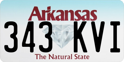 AR license plate 343KVI