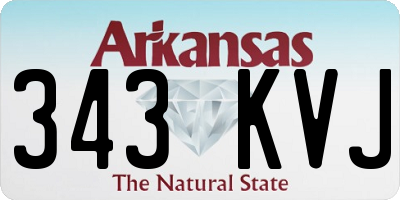 AR license plate 343KVJ
