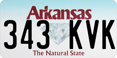 AR license plate 343KVK