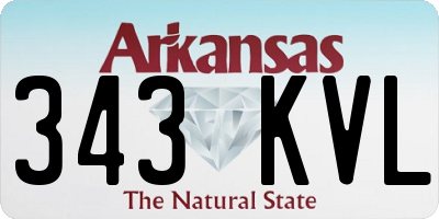 AR license plate 343KVL