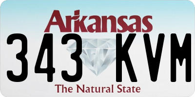 AR license plate 343KVM