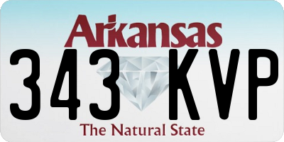 AR license plate 343KVP