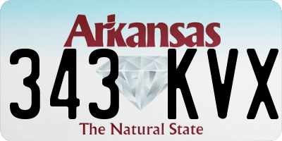 AR license plate 343KVX