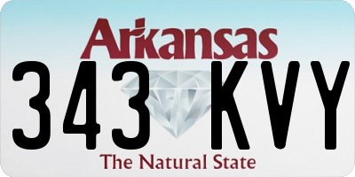 AR license plate 343KVY