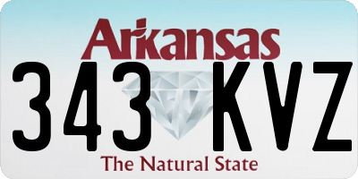 AR license plate 343KVZ