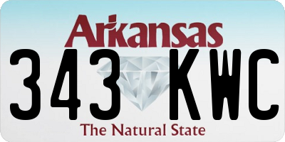 AR license plate 343KWC