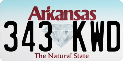 AR license plate 343KWD