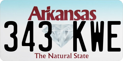 AR license plate 343KWE