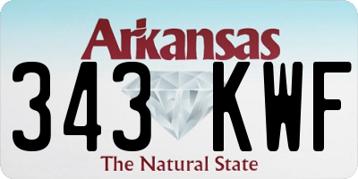 AR license plate 343KWF