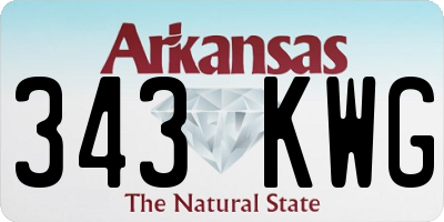 AR license plate 343KWG