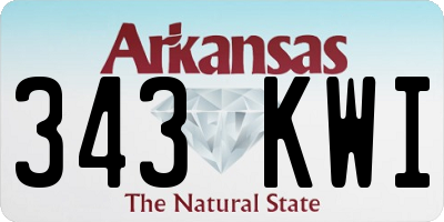 AR license plate 343KWI