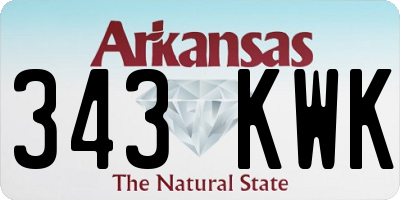 AR license plate 343KWK