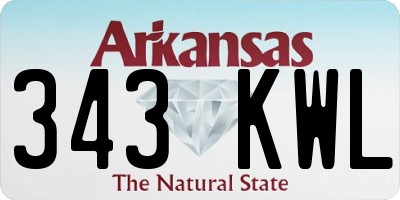 AR license plate 343KWL