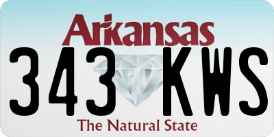AR license plate 343KWS