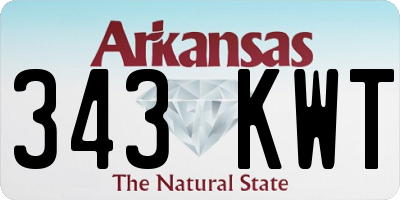 AR license plate 343KWT