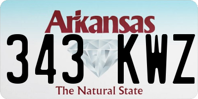 AR license plate 343KWZ