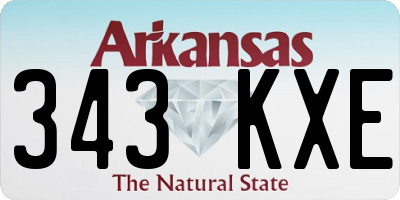 AR license plate 343KXE