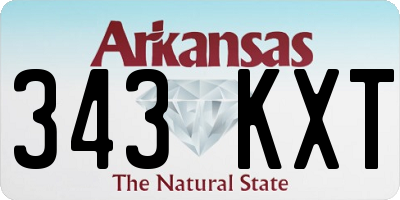 AR license plate 343KXT