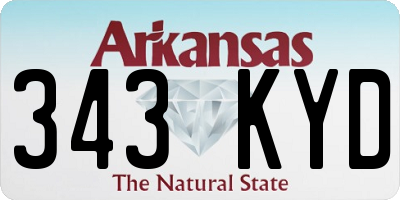 AR license plate 343KYD